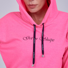 05 blusa cropped capuz moletinho pink fluor