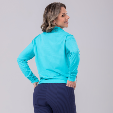 04 jaqueta dry active bolso canguru verde agua